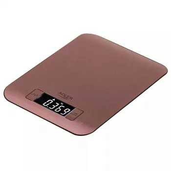 Elektronická kuchynská váha Adler AD 3183 — kapacita 5 kg, presnosť 1 g, nerezová vážiace plocha, medená farba