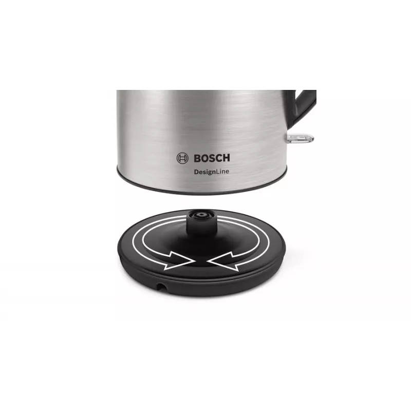 Bosch TWK3P420 kanvica 1,7 l 2400 W čierna, nerez