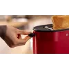 Hriankovač Bosch TAT2M124 — 2 plátky 950 W, červený, centrovanie chleba, rozmrazovanie, lift
