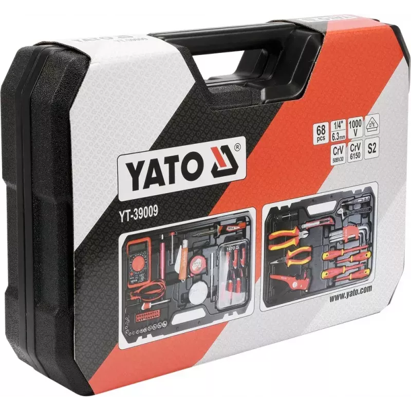 Mechanická sada náradia Yato YT-39009 — 68-dielna sada, 1/4