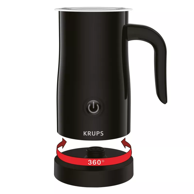 Krups XL1008 automatický šľahač/ohrievač mlieka, čierny
