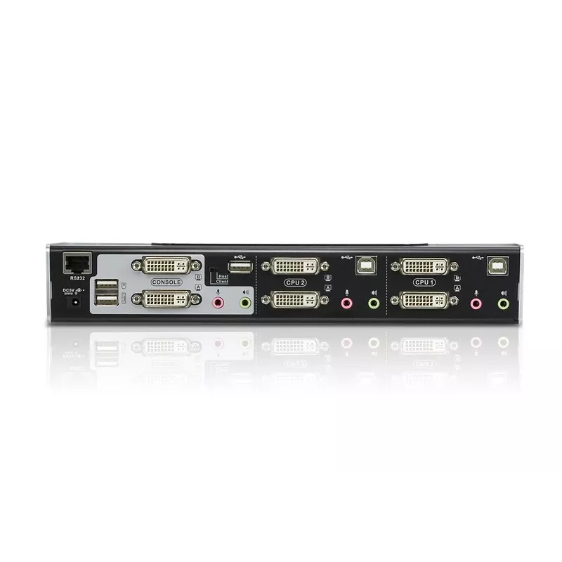 ATEN 2-portový USB DVI Dual-View KVM switch s audio & USB 2.0 hub (KVM kábel v balení)