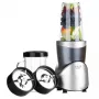 Stolový mixér Adler AD 4084 Smoothie Set — 500 W (max. 1200 W), 0,7 l sklenená nádoba, odnímateľná nádoba, čierny