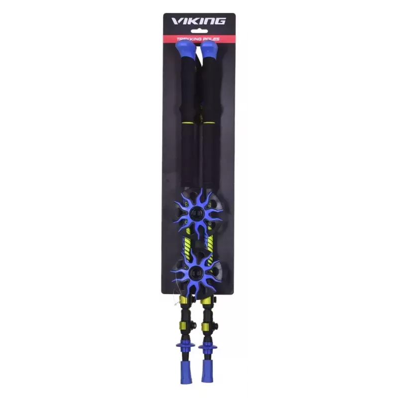 Trekingové palice Viking Carbo Lite čierna lime, 175 cm, karbón, 610 g