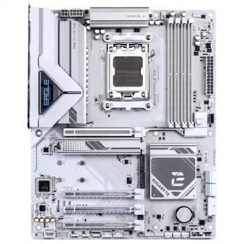 GIGABYTE B850 EAGLE ICE základná doska - AMD Ryzen 9000 Series CPU, 8+2+2 fázové digitálne VRM, až do 8200MHz DDR5 (O.C), 1xPCIe 5.0 + 2xPCIe 4.0 M.2, 2.5 GbE LAN, USB 3.2 Gen 2