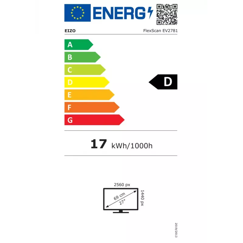 EIZO FlexScan EV2781-WT počítačový monitor 68,6 cm (27