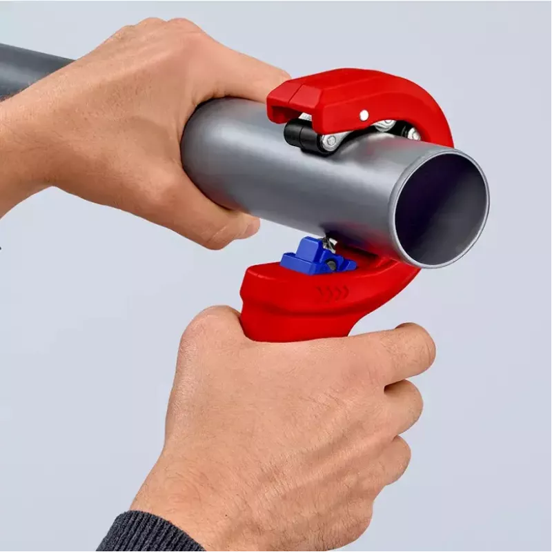 Knipex DP50 90 23 01 BK rezač rúr, červený/modrý