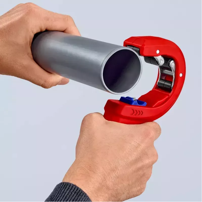 Knipex DP50 90 23 01 BK rezač rúr, červený/modrý