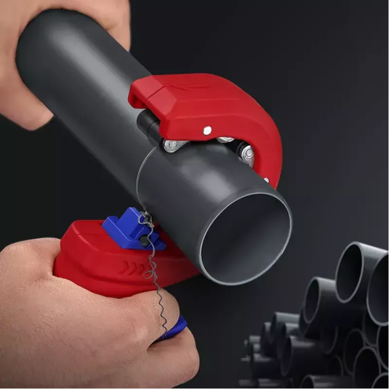 Knipex DP50 90 23 01 BK rezač rúr, červený/modrý