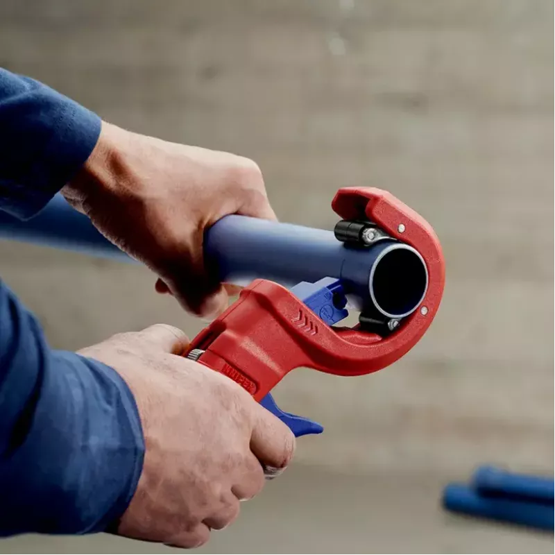 Knipex DP50 90 23 01 BK rezač rúr, červený/modrý