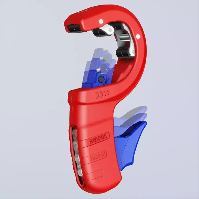 Knipex DP50 90 23 01 BK rezač rúr, červený/modrý