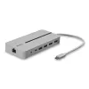 Lindy DST-Mx Duo USB-C mini dokovacia stanica pre laptop/MacBook s duálnym displejom (4K) a 100 W pass-through nabíjaním