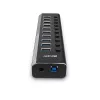 Lindy 10 port USB 3.0 hub s vypínačmi