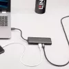 Lindy DST-Mini USB-C laptop mini dokovacia stanica s podporou 4K a 100W pass-through nabíjaním