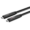 Lindy 10m USB 3.2 Gen 1 a DP 1.4 Type-C hybridný kábel, 10 m, USB C, USB C, USB 3.2 Gen 1 (3.1 Gen 1), čierna