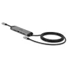 Lindy DST-Micro 140, USB-C laptop micro dokovacia stanica s podporou 4K a 1,4 m 60W nabíjacím káblom