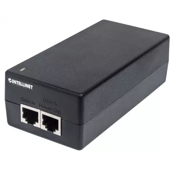 Intellinet Gigabit Ultra PoE+ injektor, 1 x 60 W port, kompatibilný s IEEE 802.3bt a IEEE 802.3at/af, plastové puzdro