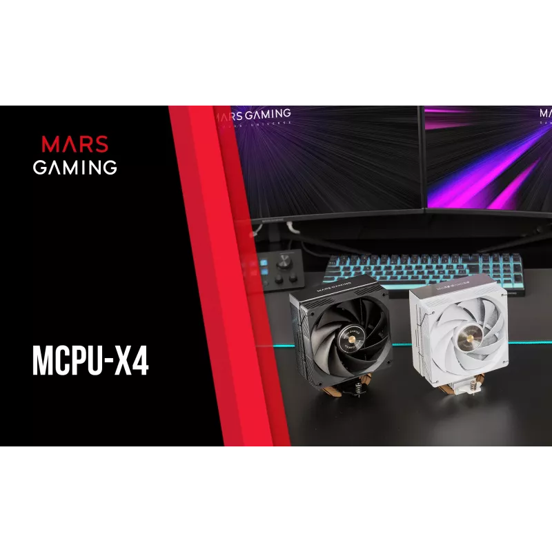 Mars Gaming MCPU-X4 procesorový vzduchový chladič 12 cm čierny 1 ks