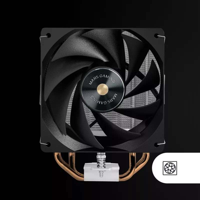 Mars Gaming MCPU-X4 procesorový vzduchový chladič 12 cm čierny 1 ks