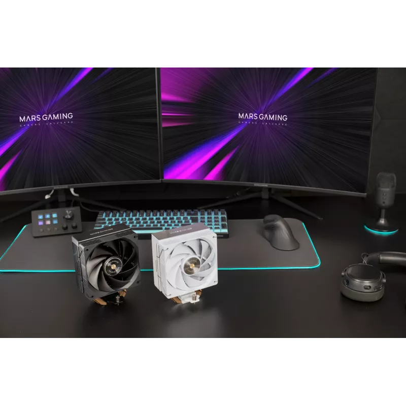 Mars Gaming MCPU-X4 procesorový vzduchový chladič 12 cm čierny 1 ks