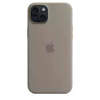 Apple silikónové puzdro s MagSafe iPhone 15 Plus hlinená farba