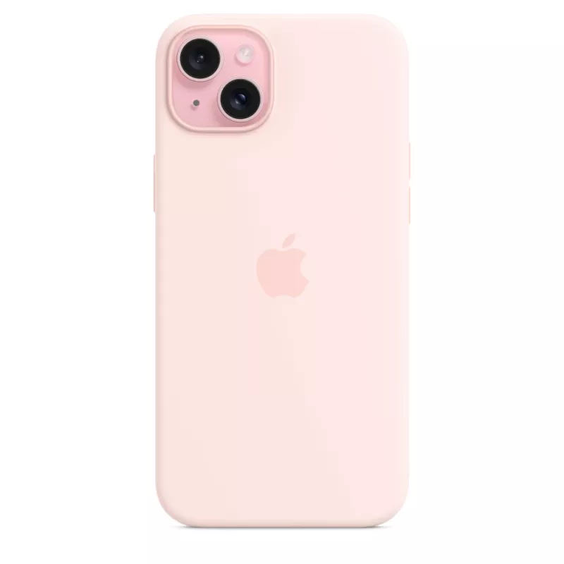 Apple Silicone Case s MagSafe iPhone 15 Plus svetloružová