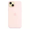 Apple Silicone Case s MagSafe iPhone 15 Plus svetloružová