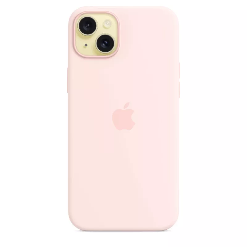 Apple Silicone Case s MagSafe iPhone 15 Plus svetloružová