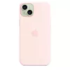 Apple Silicone Case s MagSafe iPhone 15 Plus svetloružová