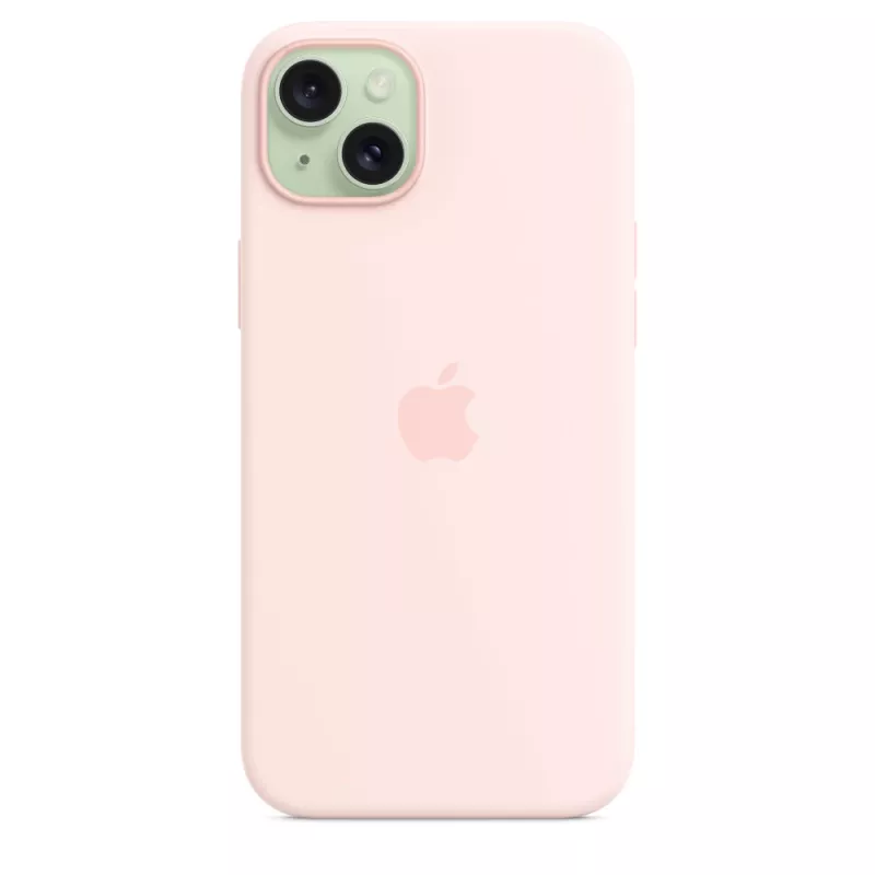 Apple Silicone Case s MagSafe iPhone 15 Plus svetloružová