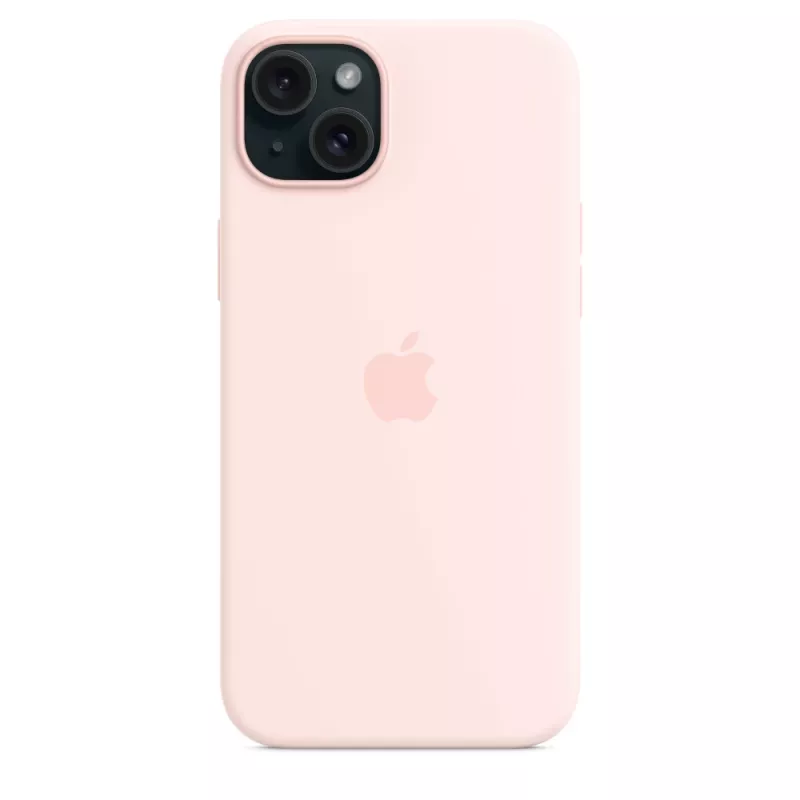 Apple Silicone Case s MagSafe iPhone 15 Plus svetloružová