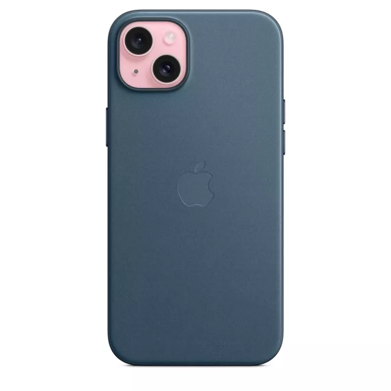 Apple FineWoven puzdro s MagSafe iPhone 15 Plus Pacific Blue