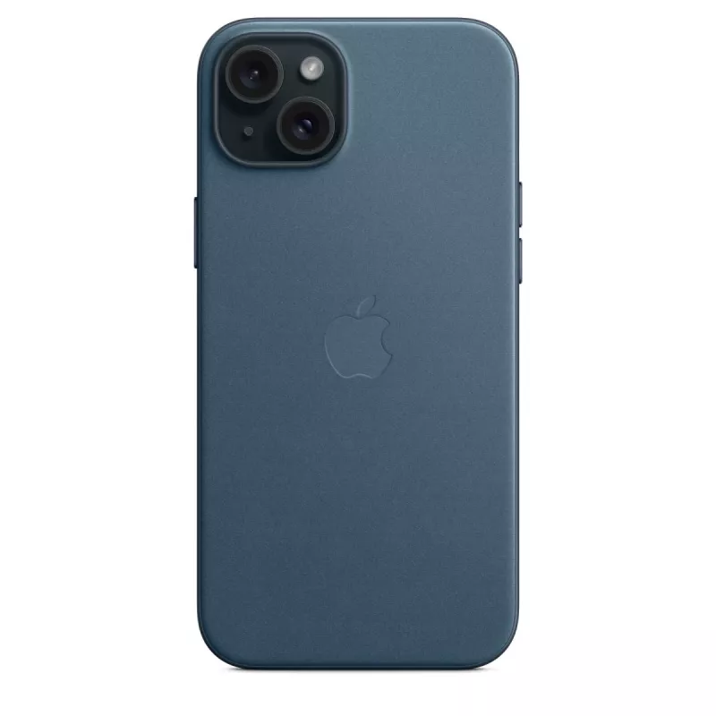 Apple FineWoven puzdro s MagSafe iPhone 15 Plus Pacific Blue