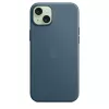 Apple FineWoven puzdro s MagSafe iPhone 15 Plus Pacific Blue