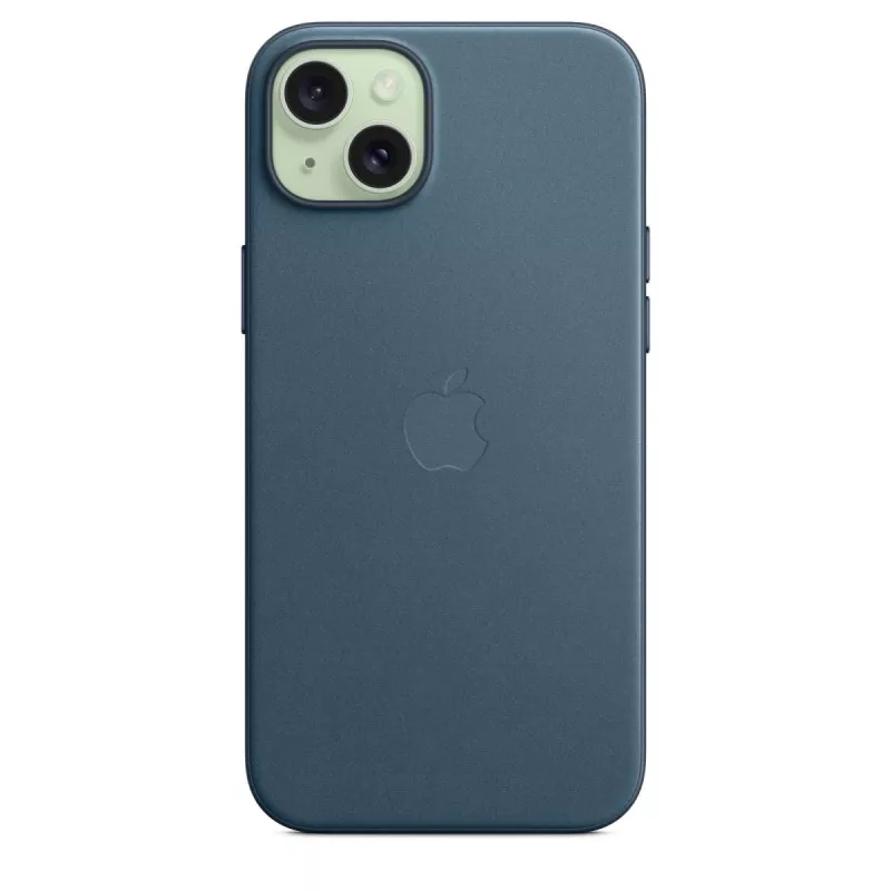 Apple FineWoven puzdro s MagSafe iPhone 15 Plus Pacific Blue