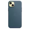 Apple FineWoven puzdro s MagSafe iPhone 15 Plus Pacific Blue