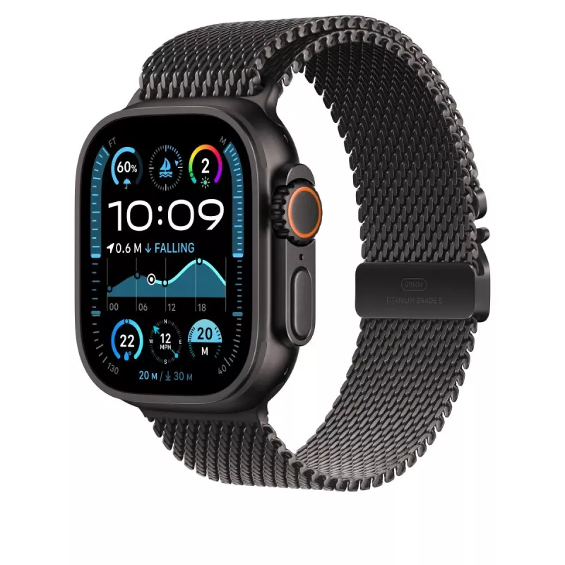 APPLE 49mm čierna titánová milánska slučka - Small