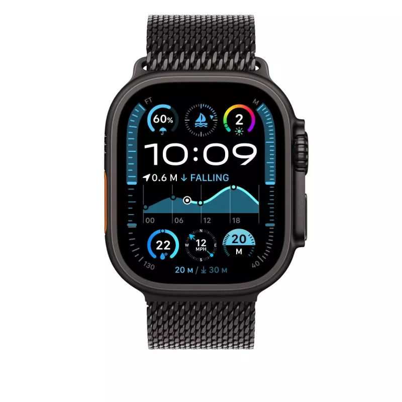 APPLE 49mm čierna titánová milánska slučka - Small