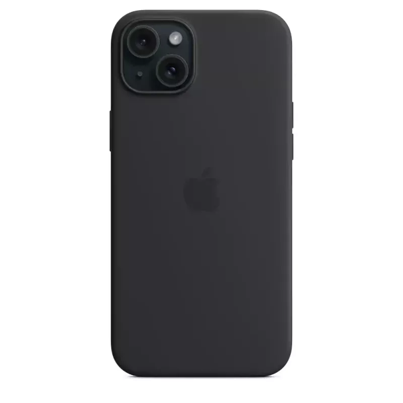 Apple Silicone Case s MagSafe iPhone 15 Plus čierne