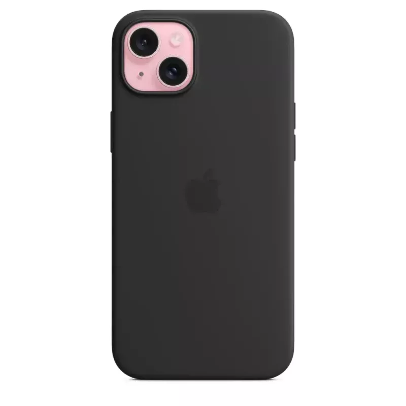 Apple Silicone Case s MagSafe iPhone 15 Plus čierne