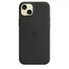 Apple Silicone Case s MagSafe iPhone 15 Plus čierne