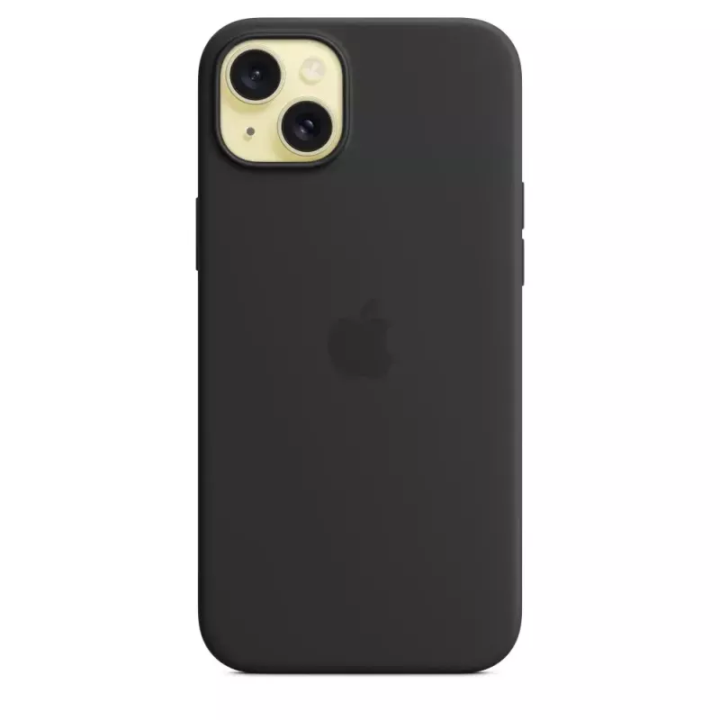 Apple Silicone Case s MagSafe iPhone 15 Plus čierne