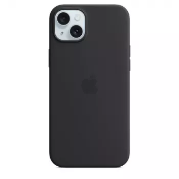 Apple Silicone Case s MagSafe iPhone 15 Plus čierne