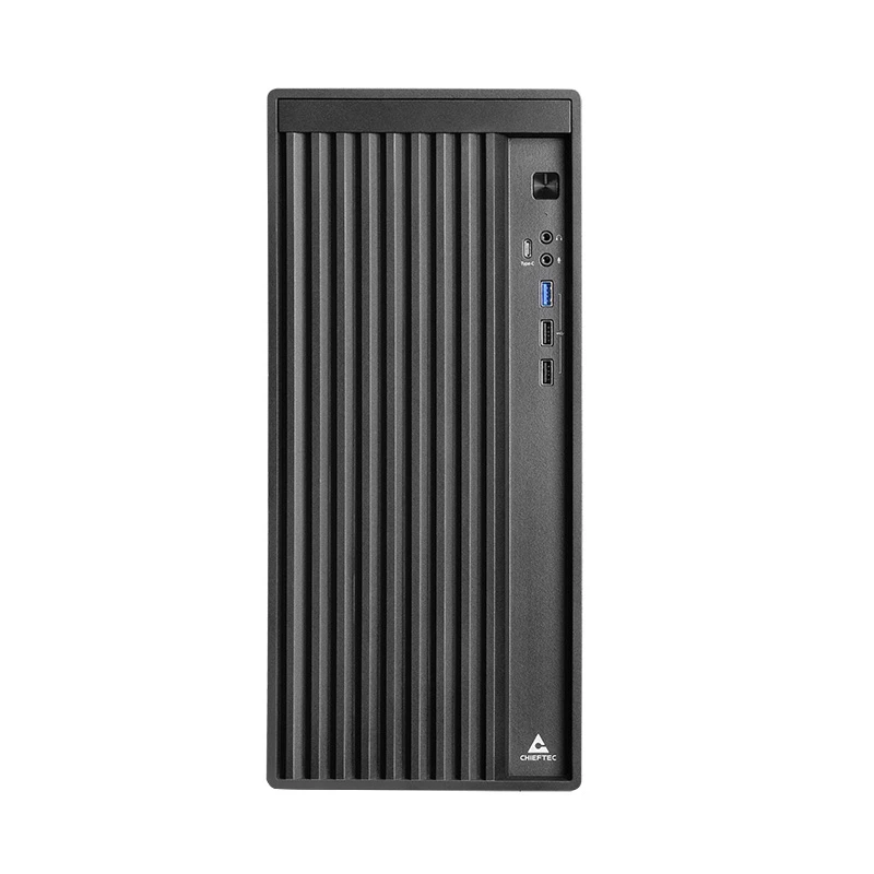 Chieftec BS-20B-OP počítačová skriňa Mini Tower, microATX/Mini-ITX, bez zdroja, 2x 3,5″, 2x 2,5″, 1x 5,25″ pozícia, grafická karta max. 270 mm, USB-C, 90 mm ventilátor, čierna