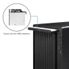 Chieftec BS-20B-OP počítačová skriňa Mini Tower, microATX/Mini-ITX, bez zdroja, 2x 3,5″, 2x 2,5″, 1x 5,25″ pozícia, grafická karta max. 270 mm, USB-C, 90 mm ventilátor, čierna
