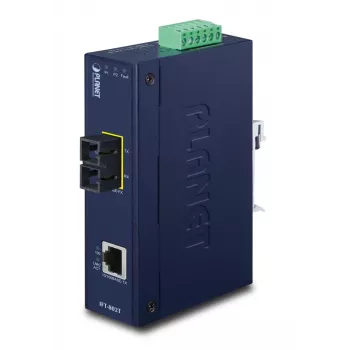 PLANET Ip30 priemyselný Fast Ethernet konvertor Sc Mm