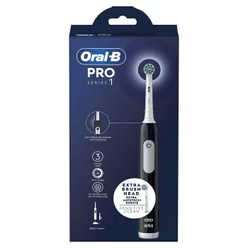 Oral-B Pro Series 1 dospelá oscylujúca zubná kefka čierna, biela