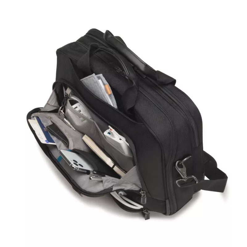 DICOTA Top Traveller Pro - taška na notebook 12-14,1 palca - čierna / 1680d RPET polyester