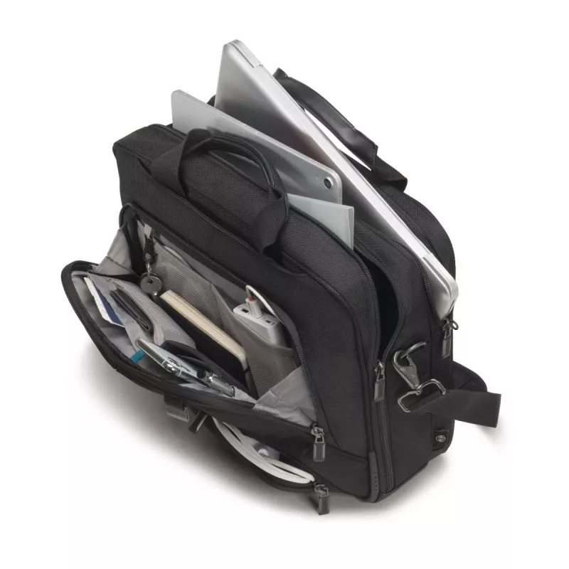 DICOTA Top Traveller Pro - taška na notebook 12-14,1 palca - čierna / 1680d RPET polyester