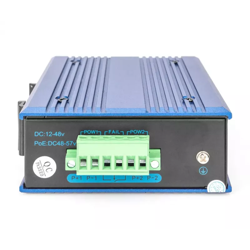 Digitus DN-651118 priemyselný 5-portový gigabitový switch, nespravovaný, na DIN lištu